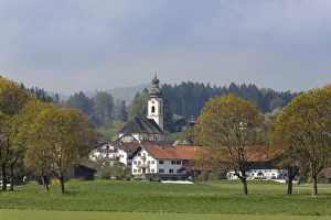Holy Cross Church, Berbling, Bad Aibling, Upper Bavaria, Bavaria, Germany Holy Cross Church, Berbling, Bad Aibling, Upper Bavaria, Bavaria, Germany