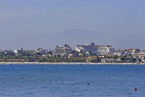 Hotels on the western beach of Side, Turkish Riviera, Antalya Province, Turkey Hotels on the western beach of Side, Turkish Riviera, Antalya Province, Turkey