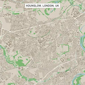 Hounslow London UK City Street Map Hounslow London UK City Street Map