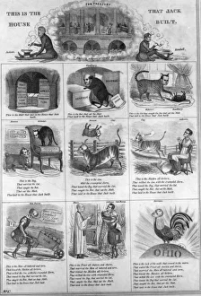 <b class=qtipBold><figcaption>The House That Jack Built</figcaption></b><br>Political Cartoon in ten panels By Edward Williams Clay based upon the nursery rhyme and titled 'This is The House That Jack Built', circa 1840<br><em>© 2010 Getty Images</em> The House That Jack Built
