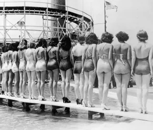 Retro Swimwear Designs Prints: Coney Island Line-Up
