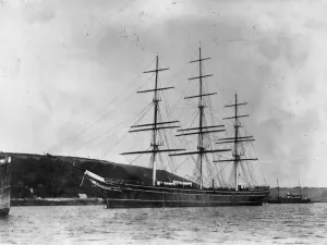 Cutty Sark Print circa 1890: Ninteenth Century Tea Clipper