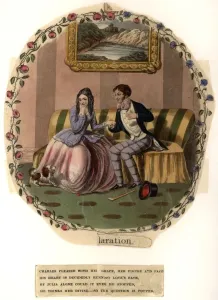 Fine Art Storehouse Print of Declaration Of Love circa 1820