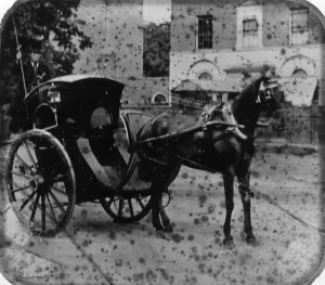 Early Taxi Print: A 1855 Joseph Hansom Design