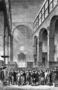 Money Prints: London Stock Exchange Print circa 1800