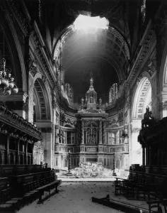 Battle Of Britain Prints: St Paul's Cathedral Bomb Damage Print