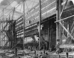 Great Eastern Steam Ship Prints: General Compartment