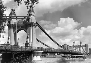 Hammersmith Bridge London Print 1969
