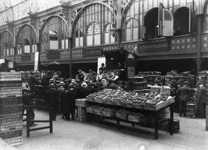 Covent Garden Pineapple Stall Print 1912