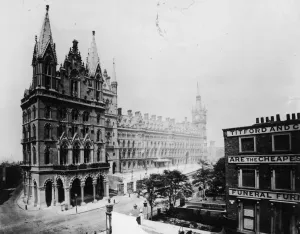 St Pancras Station Print circa 1890