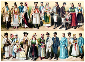 <b class=qtipBold><figcaption>Hungarian national costumes</figcaption></b><br>Illustration of a Hungarian national costumes<br><em>© This content is subject to copyright.</em> Hungarian national costumes