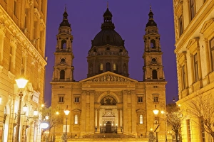 Hungary, Budapest, Facade of Saint Stephens Basilica Hungary, Budapest, Facade of Saint Stephens Basilica