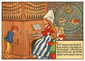 I Will Sing You a Song Though Its Not Very Long - Victorian nursery rhyme illustration I Will Sing You a Song Though Its Not Very Long - Victorian nursery rhyme illustration