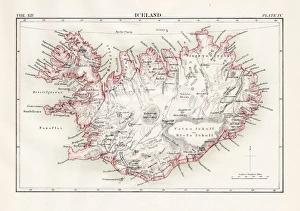 <b class=qtipBold><figcaption>Iceland map 1881</figcaption></b><br>Encyclopedia Britannica 9th Edition Vol XII Philadelphia j.M. Stoddart & Co 1881<br><em>© This content is subject to copyright.</em> Iceland map 1881