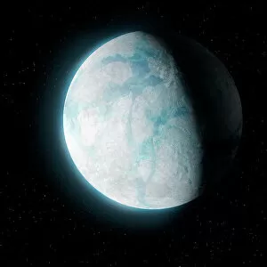 Terrestrial Gallery: Icy Exoplanet