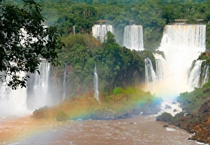 Rainbows Gallery: Iguazu Waterfalls in Brazil Rainbow