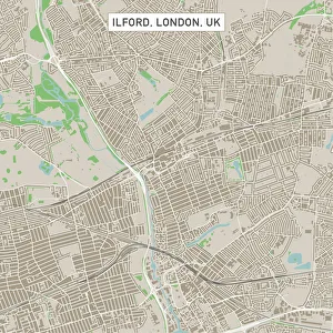 Ilford London UK City Street Map Ilford London UK City Street Map