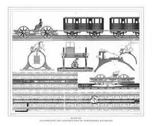 Illustrating the Construction of Stone Bridges Engraving Antique Illustration, Published Illustrating the Construction of Stone Bridges Engraving Antique Illustration, Published