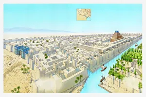 Images Dated 29th March 2011: Illustration of ancient city of Babylon