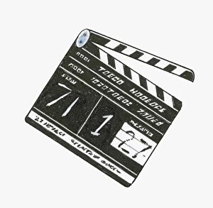 Images Dated 25th June 2009: Illustration of clapperboard