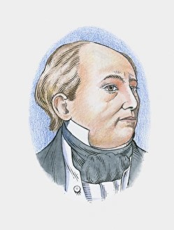 Illustration of Irish hydrographer Sir Francis Beaufort Illustration of Irish hydrographer Sir Francis Beaufort