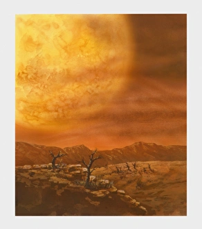 Illustration of life of the Sun gradually turning into a giant star Illustration of life of the Sun gradually turning into a giant star