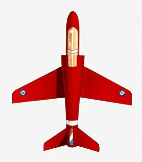 Military Airplane Gallery: Illustration of Red Arrow plane, view from below