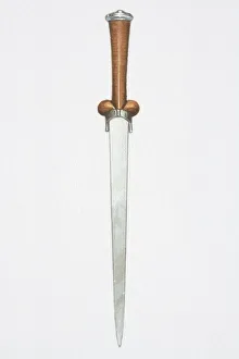 Illustration, short sword with brown hilt Illustration, short sword with brown hilt