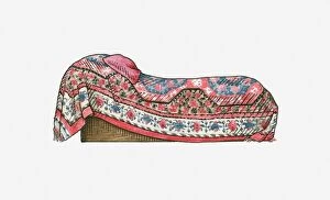 Single Object Gallery: Illustration of Sigmund Freuds historic couch