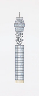 Illustration of the Telecom Tower, London, England Illustration of the Telecom Tower, London, England