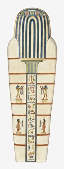 Illustration of underside of the inner lid of an Ancient Egyptian coffin Illustration of underside of the inner lid of an Ancient Egyptian coffin