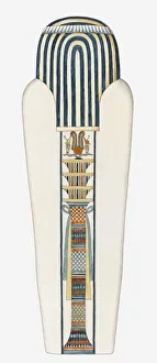 Illustration of the underside of the outermost lid of an Ancient Egyptian coffin Illustration of the underside of the outermost lid of an Ancient Egyptian coffin