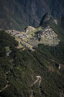 Inca ruins at Machu Picchu from the Sun Gate Inca ruins at Machu Picchu from the Sun Gate