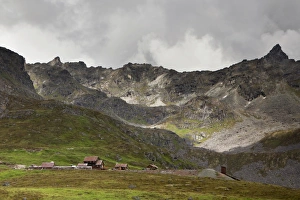 Independence Mine, old gold mine in the Talkeetna Mountains, Alaska, USA, North America Independence Mine, old gold mine in the Talkeetna Mountains, Alaska, USA, North America