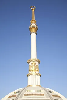 Independence Monument, Ashgabat, Ashkhabad or Asgabat, Ahal Province, Turkmenistan Independence Monument, Ashgabat, Ashkhabad or Asgabat, Ahal Province, Turkmenistan