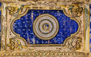 Indian ceiling painting, Brihadeeswarar Temple, Thanjavur, Tamil Nadu, India Indian ceiling painting, Brihadeeswarar Temple, Thanjavur, Tamil Nadu, India