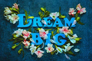 Inspirational quote with flowers Inspirational quote with flowers