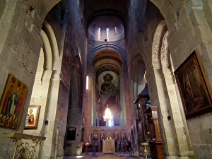 Interior of the Svetitskhoveli Cathedral, Mtskheta Interior of the Svetitskhoveli Cathedral, Mtskheta