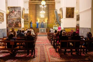 Iranian Armenians, Sunday morning mass in the church Iranian Armenians, Sunday morning mass in the church