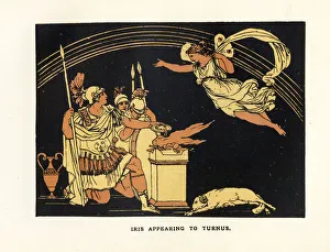 <b class=qtipBold><figcaption>Iris appearing to Turnus</figcaption></b><br>Iris appearing to Turnus a scene from Virgil's Aeneid.<br><em>© Duncan Walker</em> Iris appearing to Turnus