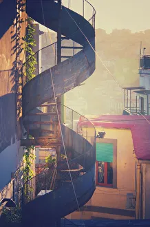 <b class=qtipBold><figcaption>iron spiral stair</figcaption></b><br><em>© © Maurizio Siani</em> iron spiral stair