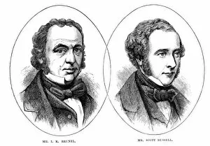 Images Dated 9th June 2013: Isambard Kingdom Brunel and John Scott Russell