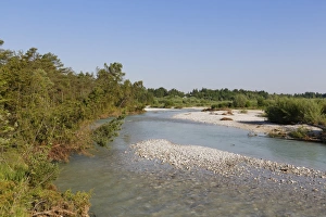 Isar River, Isar floodplains, Geretsried, Upper Bavaria, Bavaria, Germany Isar River, Isar floodplains, Geretsried, Upper Bavaria, Bavaria, Germany