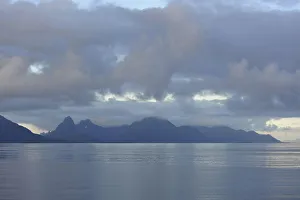 Island mountains at Hadselfjord, Vesteralen, Nordland, Norway Island mountains at Hadselfjord, Vesteralen, Nordland, Norway