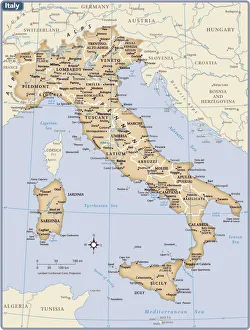 Italy country map