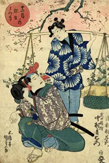 Images Dated 6th March 2012: Japanese Woodblock of Kabuki actors
