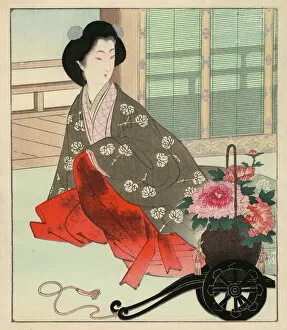 Series Gallery: Japanese Woodblock Print, Interior Scene