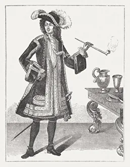 Jean Bart (1650-1702), French privateer, wood engraving, published in 1881 Jean Bart (1650-1702), French privateer, wood engraving, published in 1881