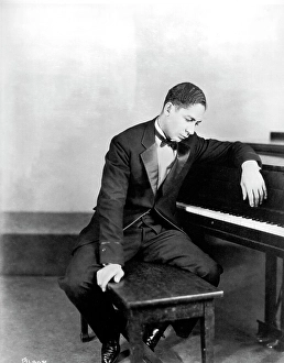 Jelly Roll Morton at the Piano Print circa 1923. Art Prints