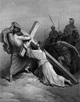 Jesus stumbles with the cross Jesus stumbles with the cross